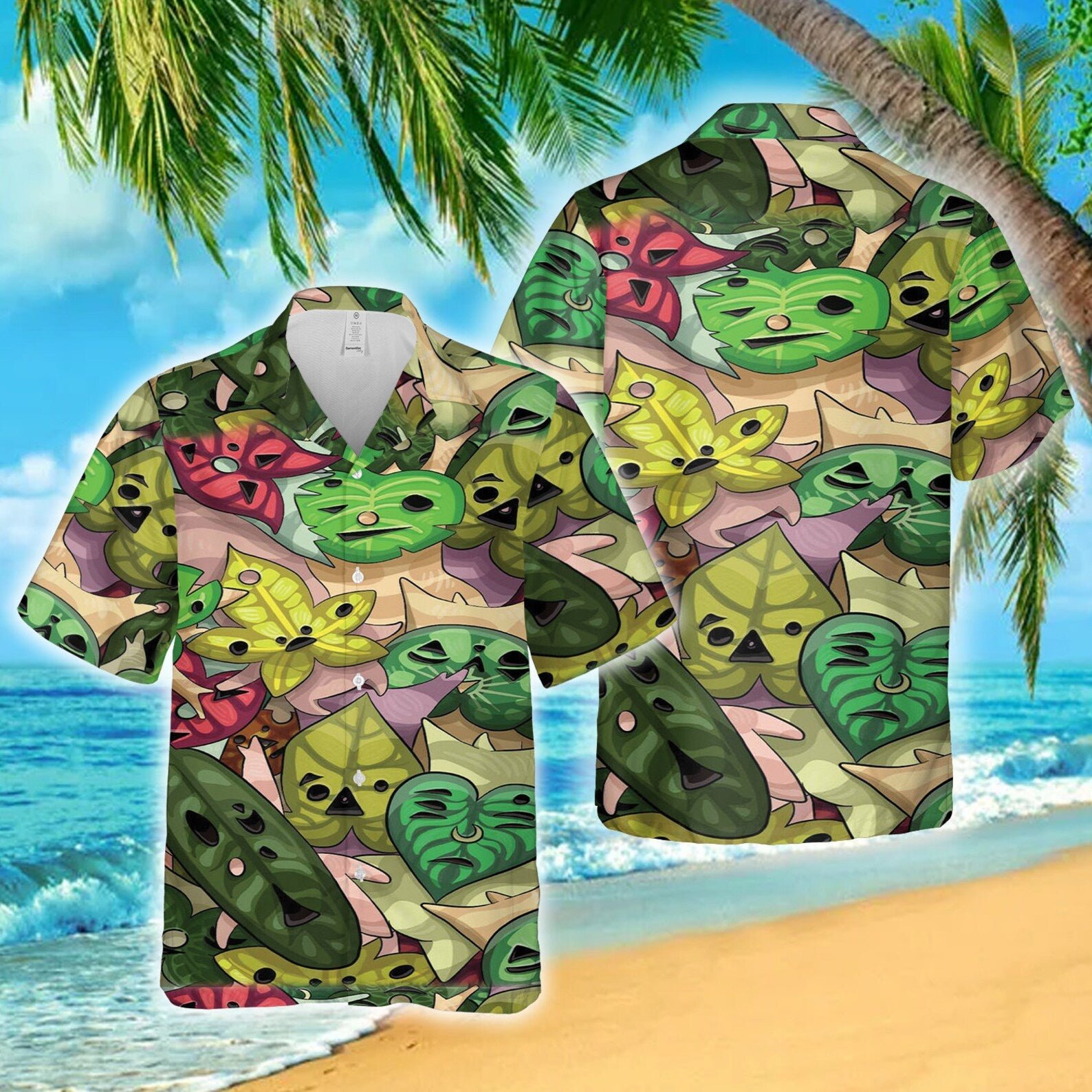 Zelda Majora And Korok Hawaiian Shirt Zelda Button Up