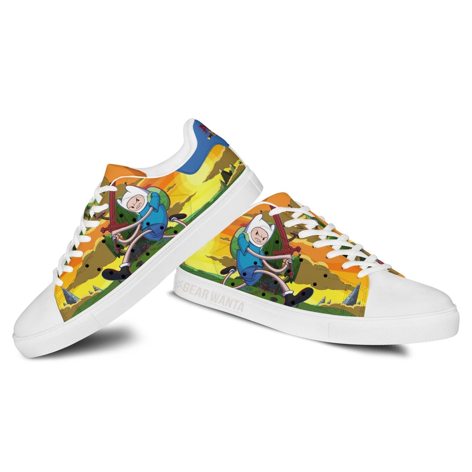 Adventure Time Finn Stan Shoes Custom For Fans