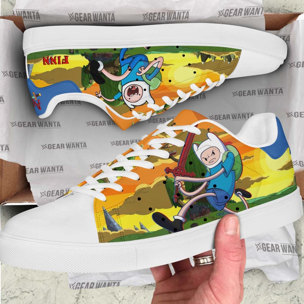 Adventure Time Finn Stan Shoes Custom For Fans