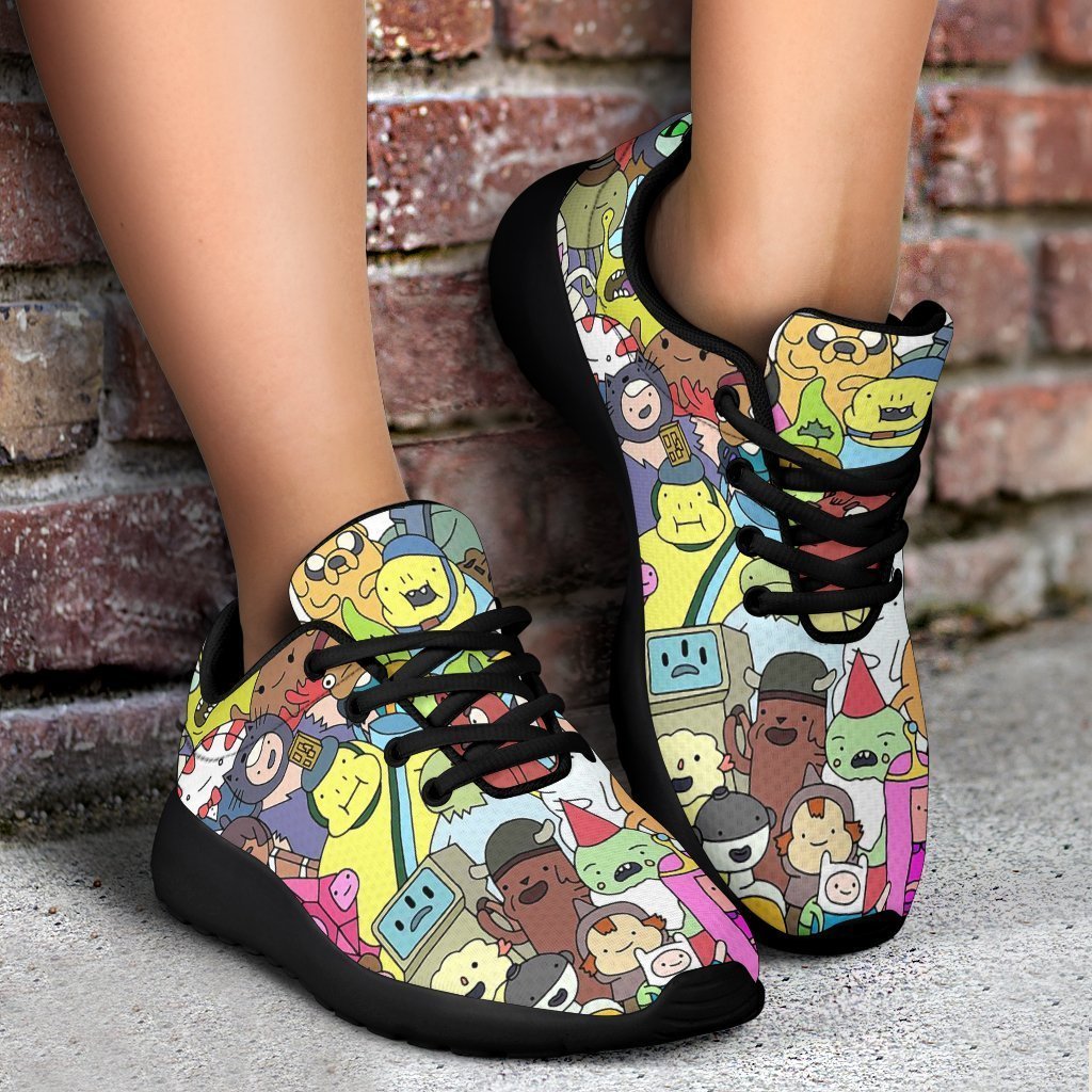 Adventure Time Sneakers Sporty Shoes Funny Gift Idea