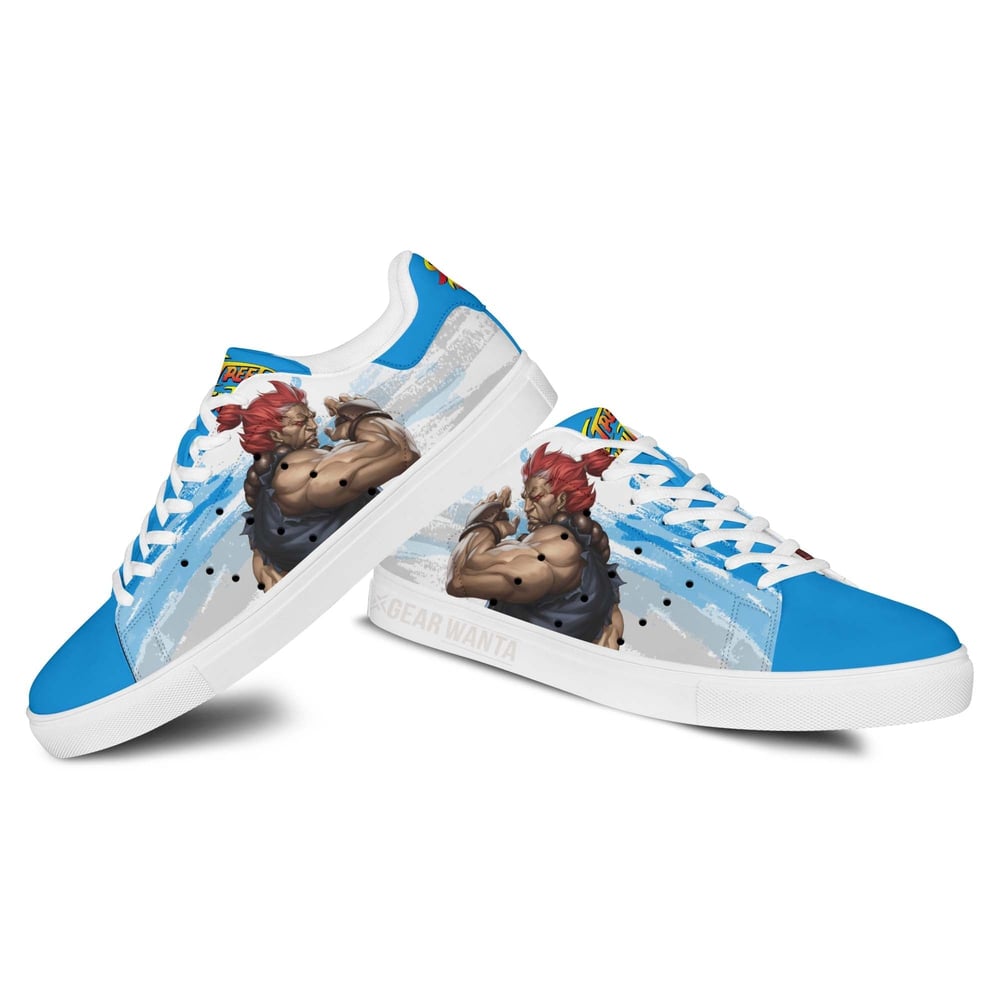 Akuma Stan Shoes Custom Street Fighter Game Shoes