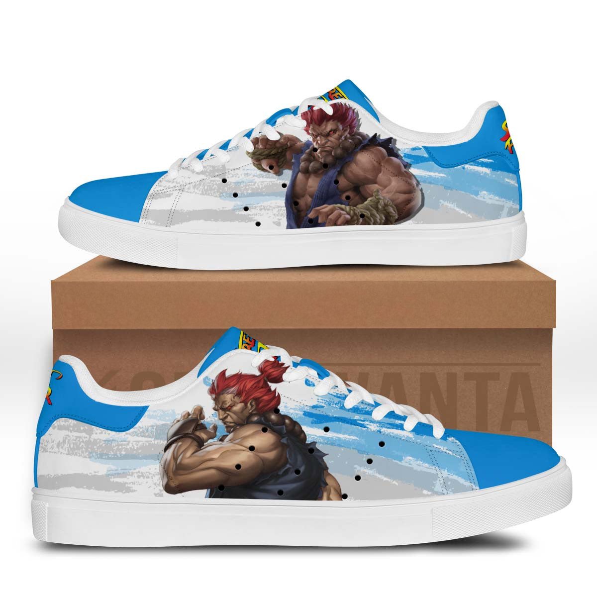 Akuma Stan Shoes Custom Street Fighter Game Shoes