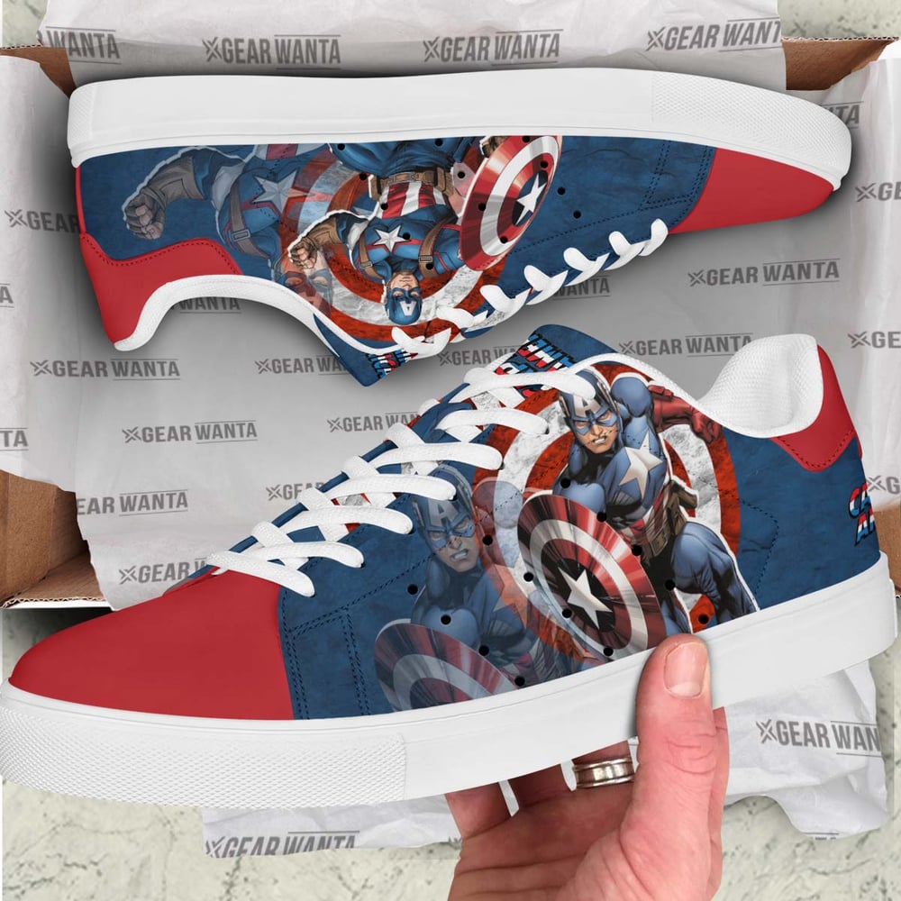 Avengers Captain America Stan Shoes Custom