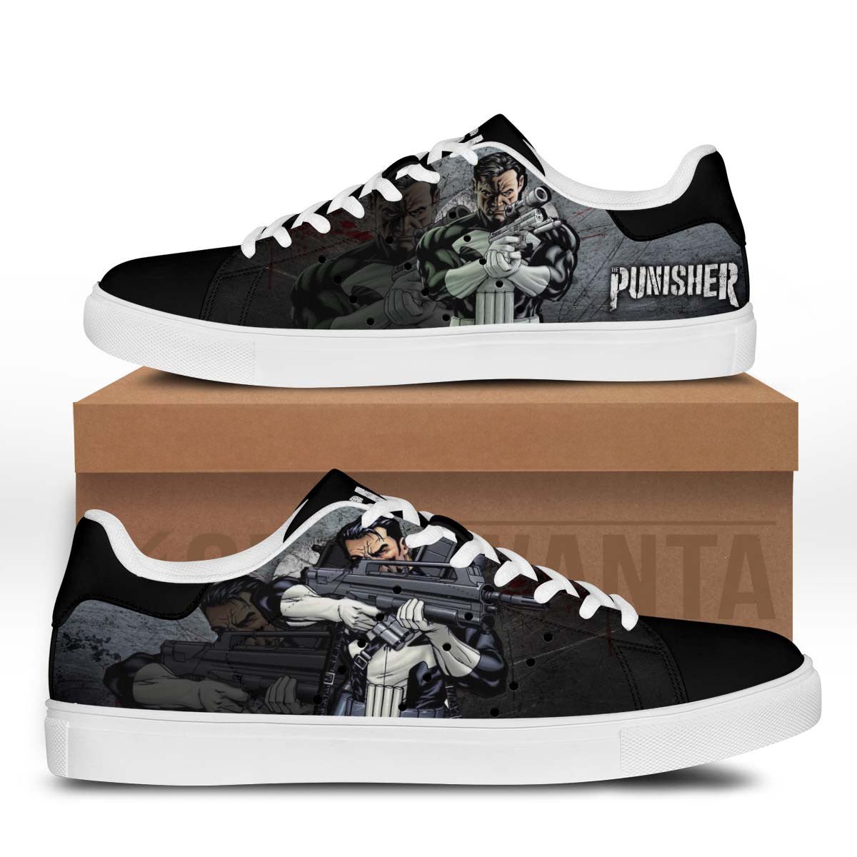 Avengers Punisher Stan Shoes Custom