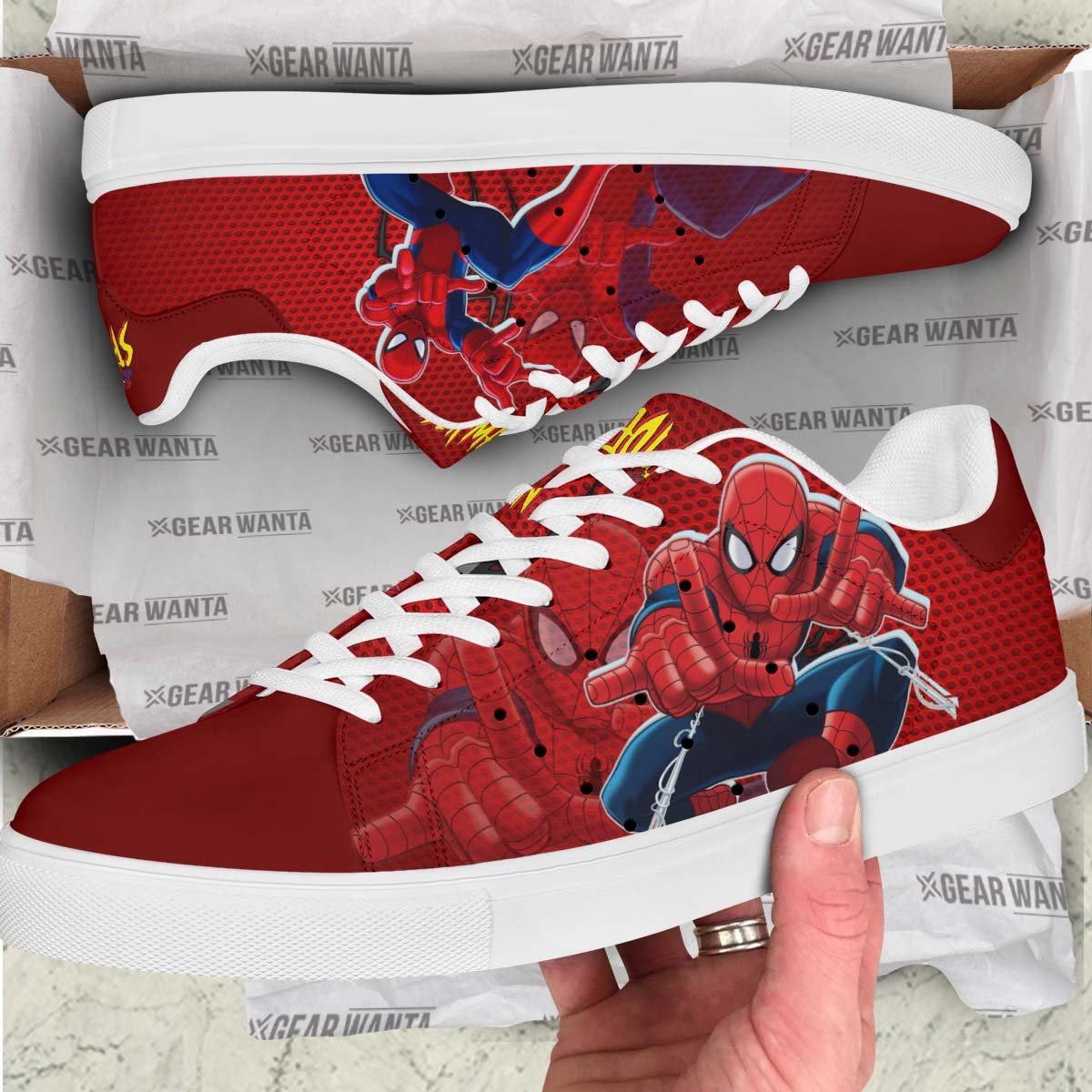 Avengers Spiderman Stan Shoes Custom