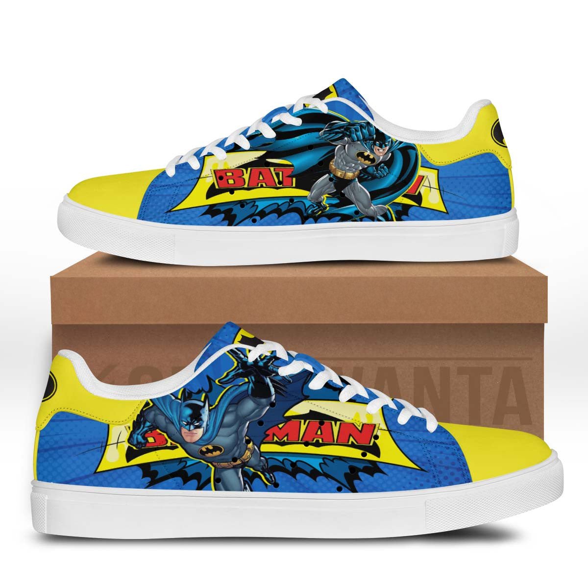 Batman Stan Shoes Custom Super Heroes Cartoon Shoes