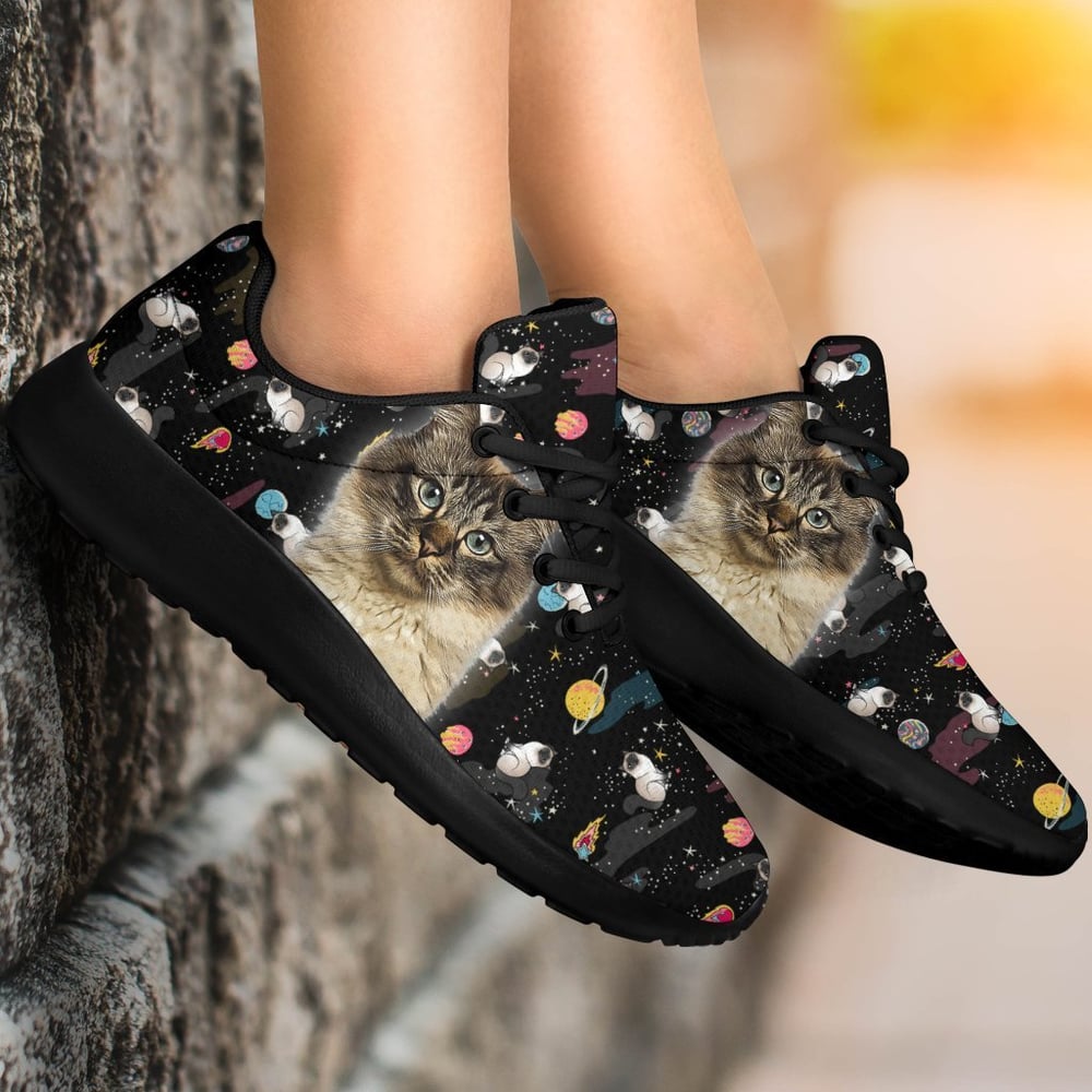 Birman Cat Sneakers Sporty Shoes Funny Cat Lover