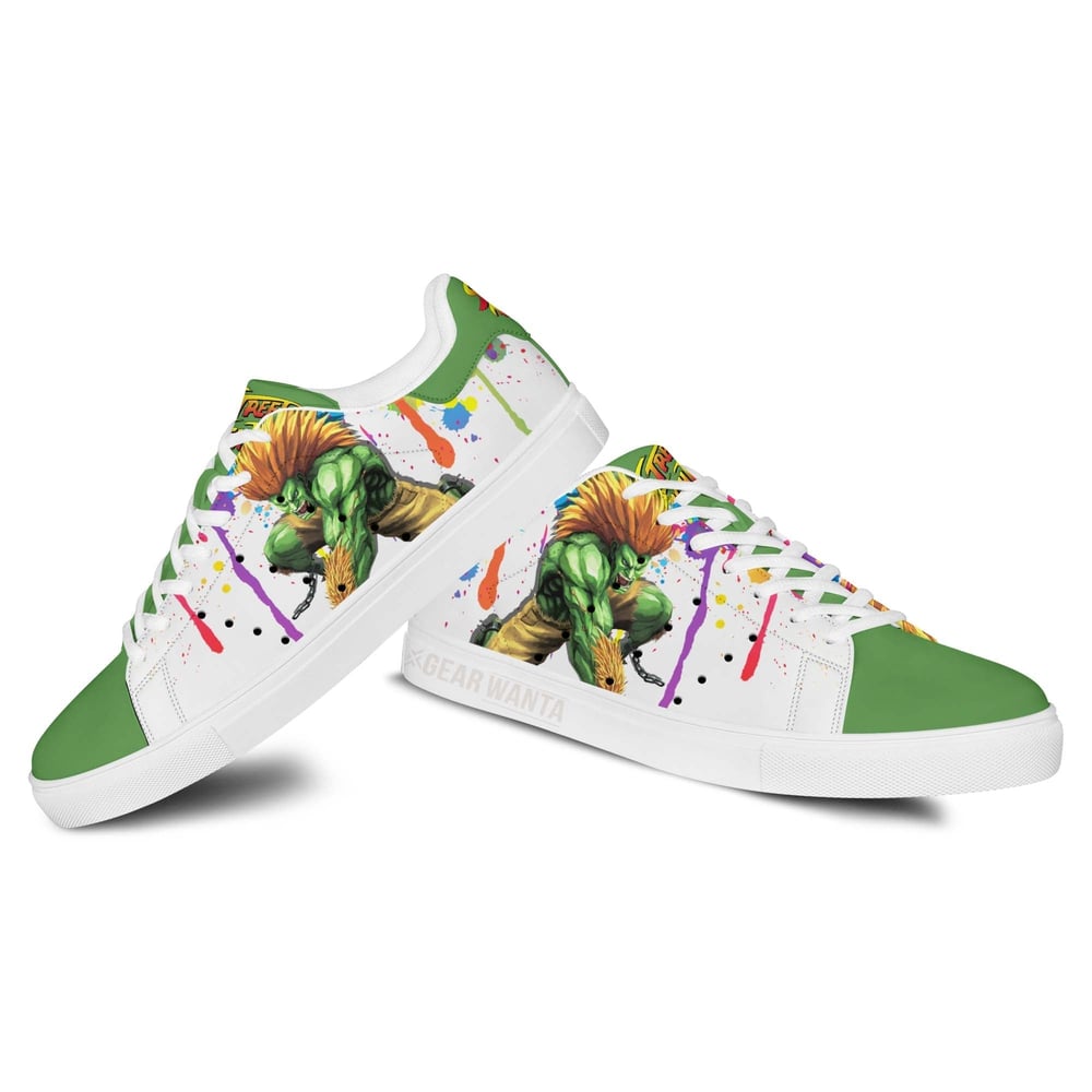 Blanka Stan Shoes Custom Street Fighter Game Shoes