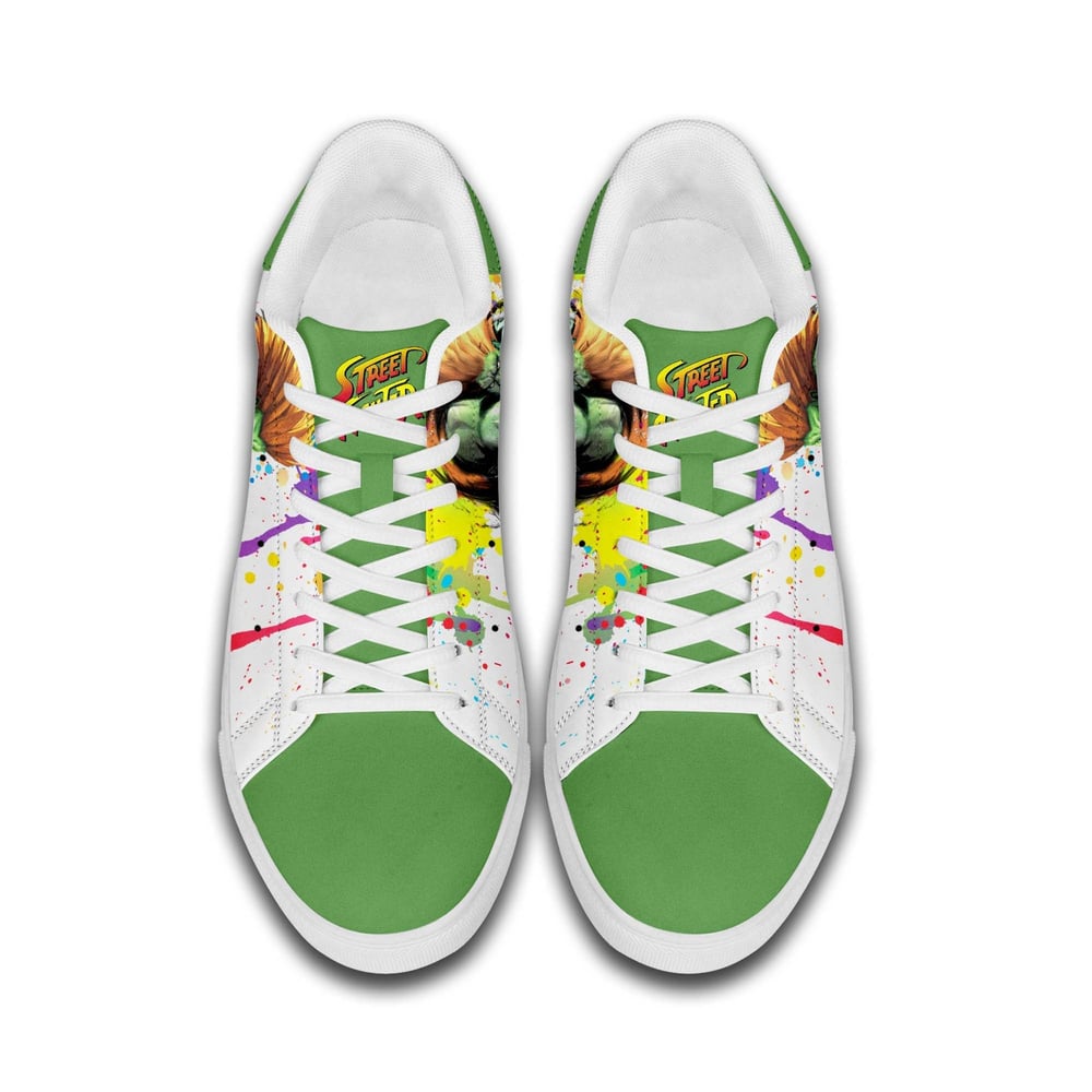 Blanka Stan Shoes Custom Street Fighter Game Shoes