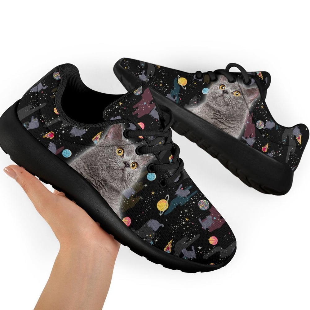 British Shorthair Cat Sneakers Sporty Shoes For Cat Lover