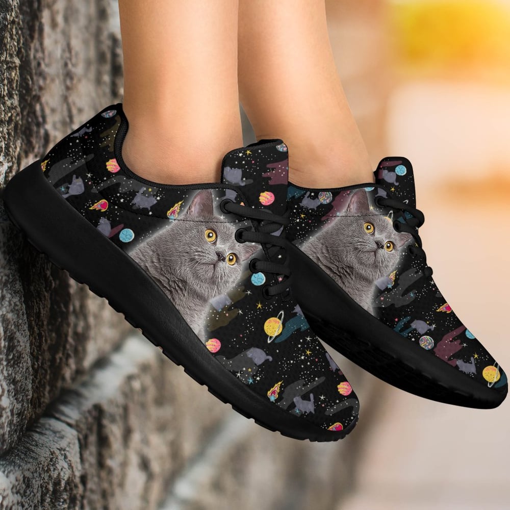 British Shorthair Cat Sneakers Sporty Shoes For Cat Lover