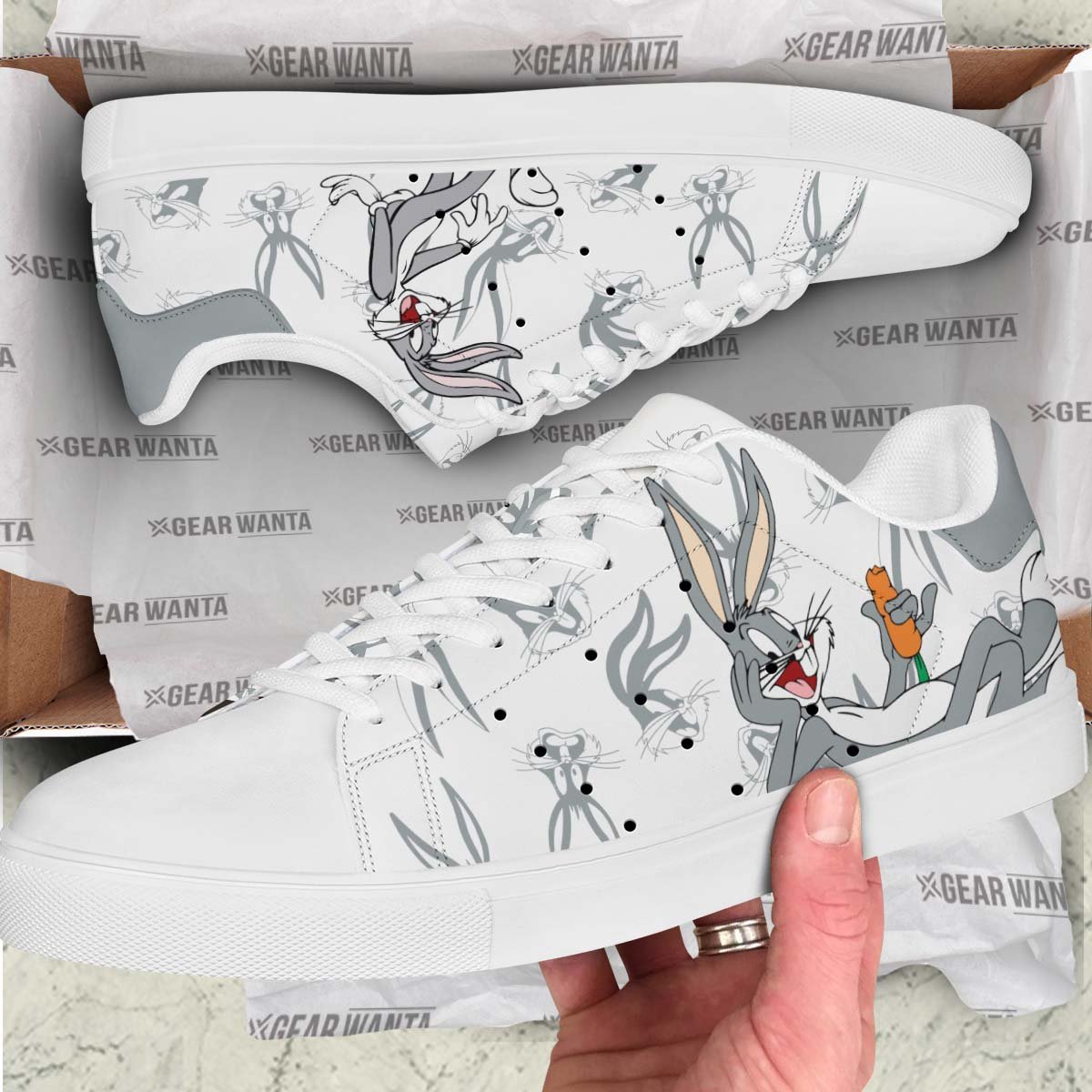 Bugs Bunny Stan Shoes Custom Looney Tunes Cartoon Shoes