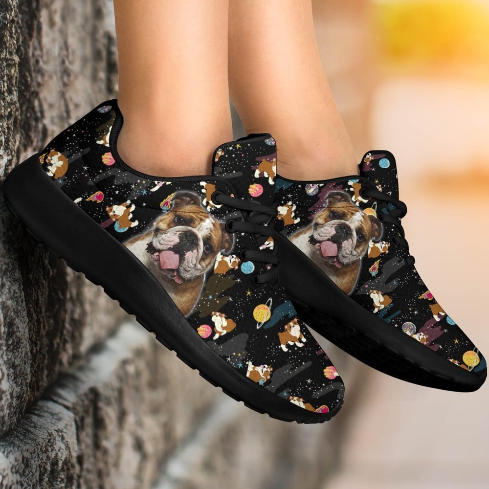 Bulldog Sneakers Sporty Shoes Funny For Bulldog Lover