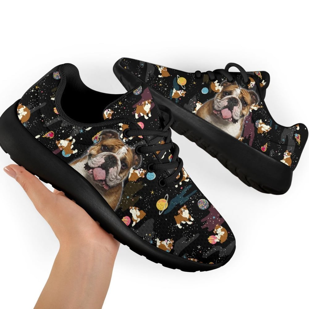 Bulldog Sneakers Sporty Shoes Funny For Bulldog Lover