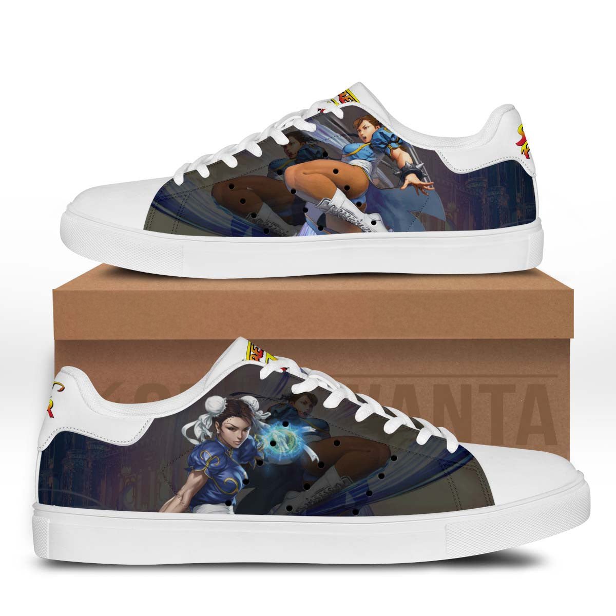 Chun-Li Stan Shoes Custom Street Fighter Game Shoes