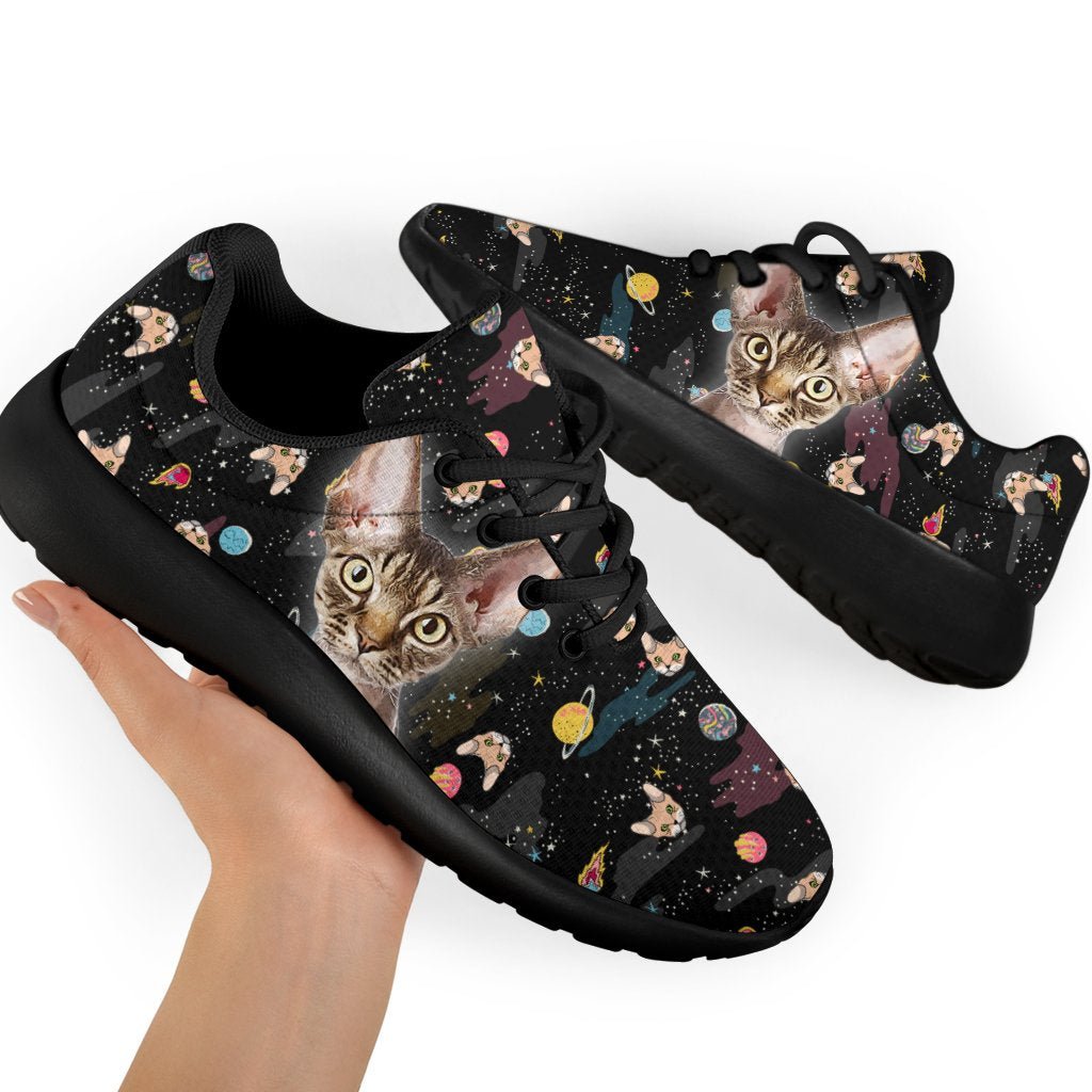 Devon Rex Cat Sneakers Sporty Shoes For Cat Lover