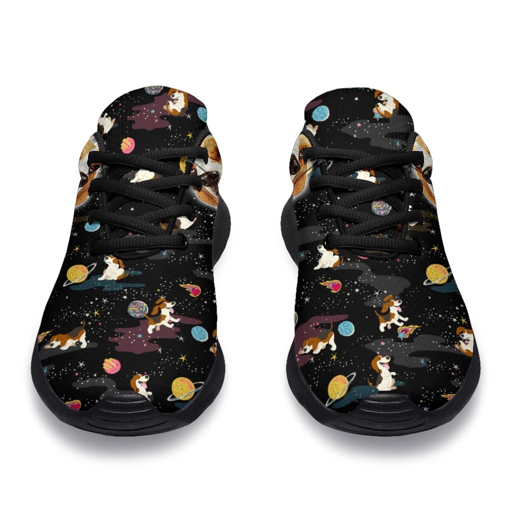 Dog Beagle Sneakers Sporty Shoes Funny