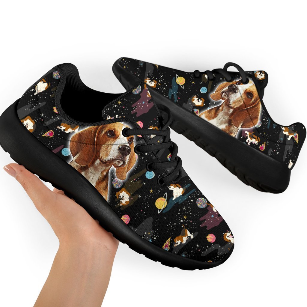 Dog Beagle Sneakers Sporty Shoes Funny