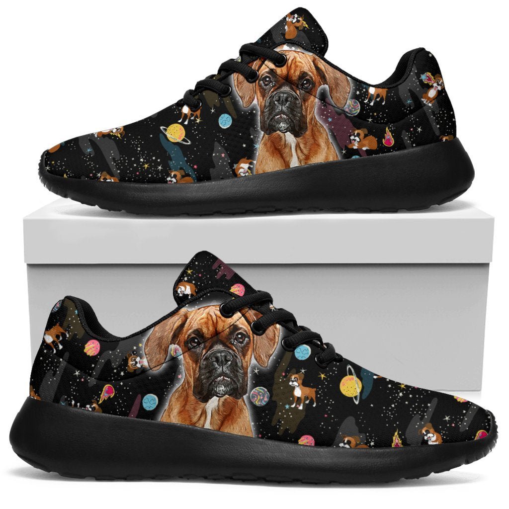 Dog Boxer Sneakers Sporty Shoes Funny