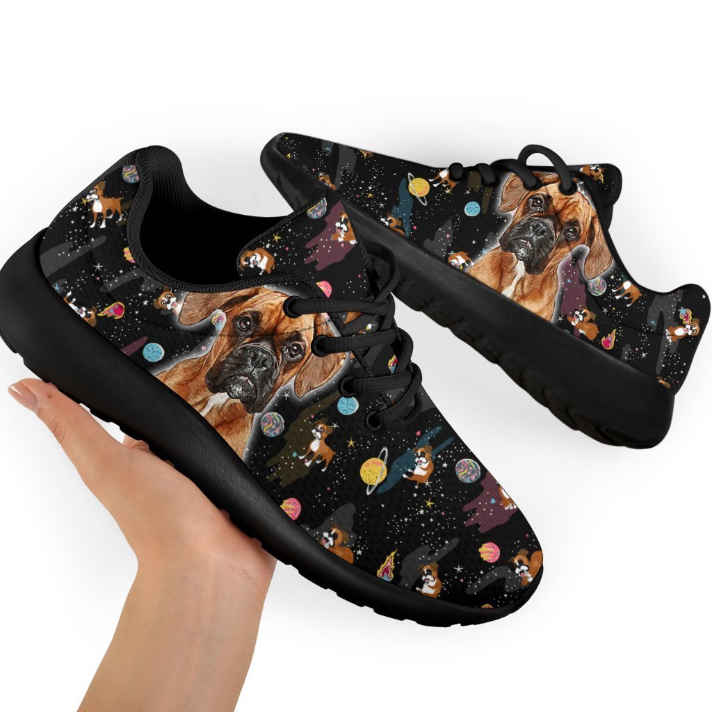 Dog Boxer Sneakers Sporty Shoes Funny