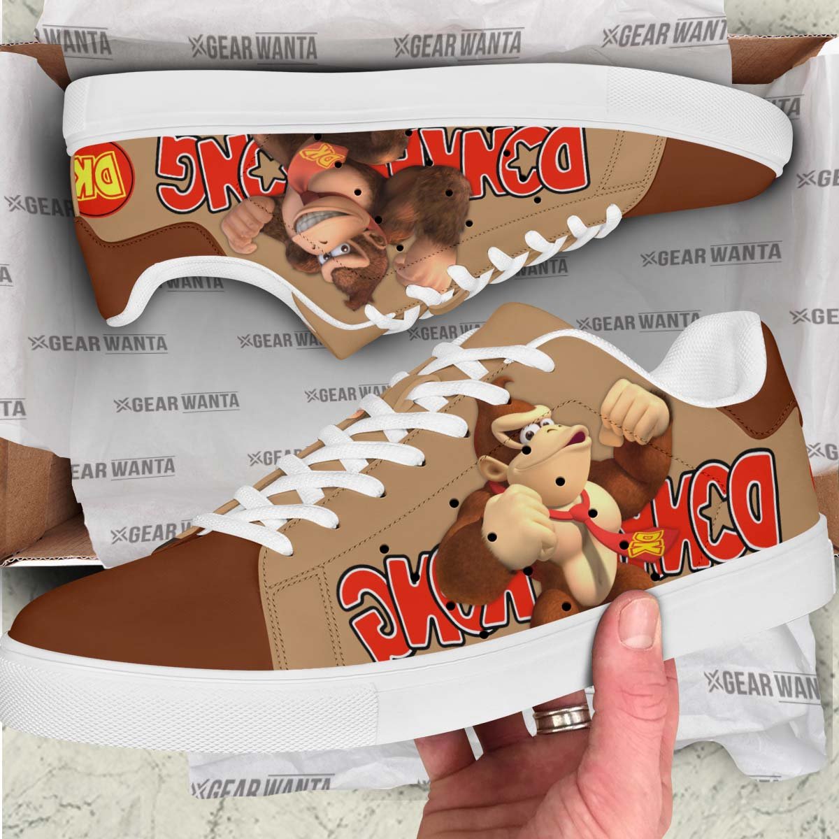 Donkey Kong Stan Shoes Custom Donkey Kong Game Shoes