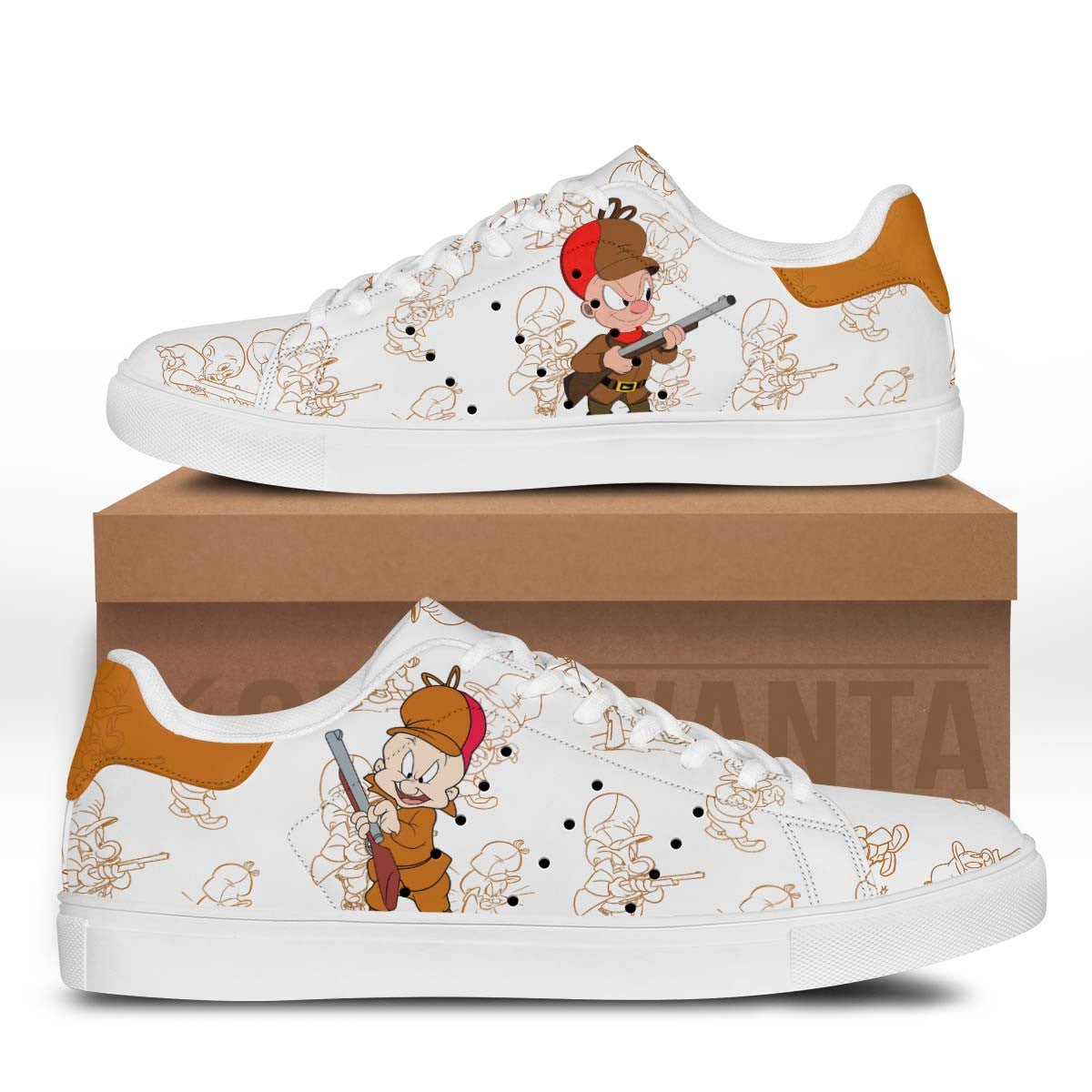 Elmer Fudd Stan Shoes Custom Looney Tunes Fans