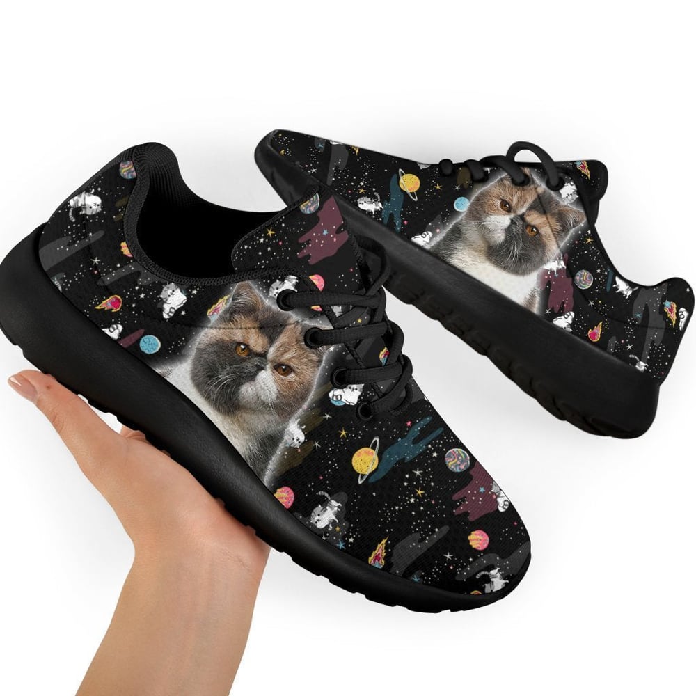 Exotic Cat Sneakers Sporty Shoes For Cat Lover