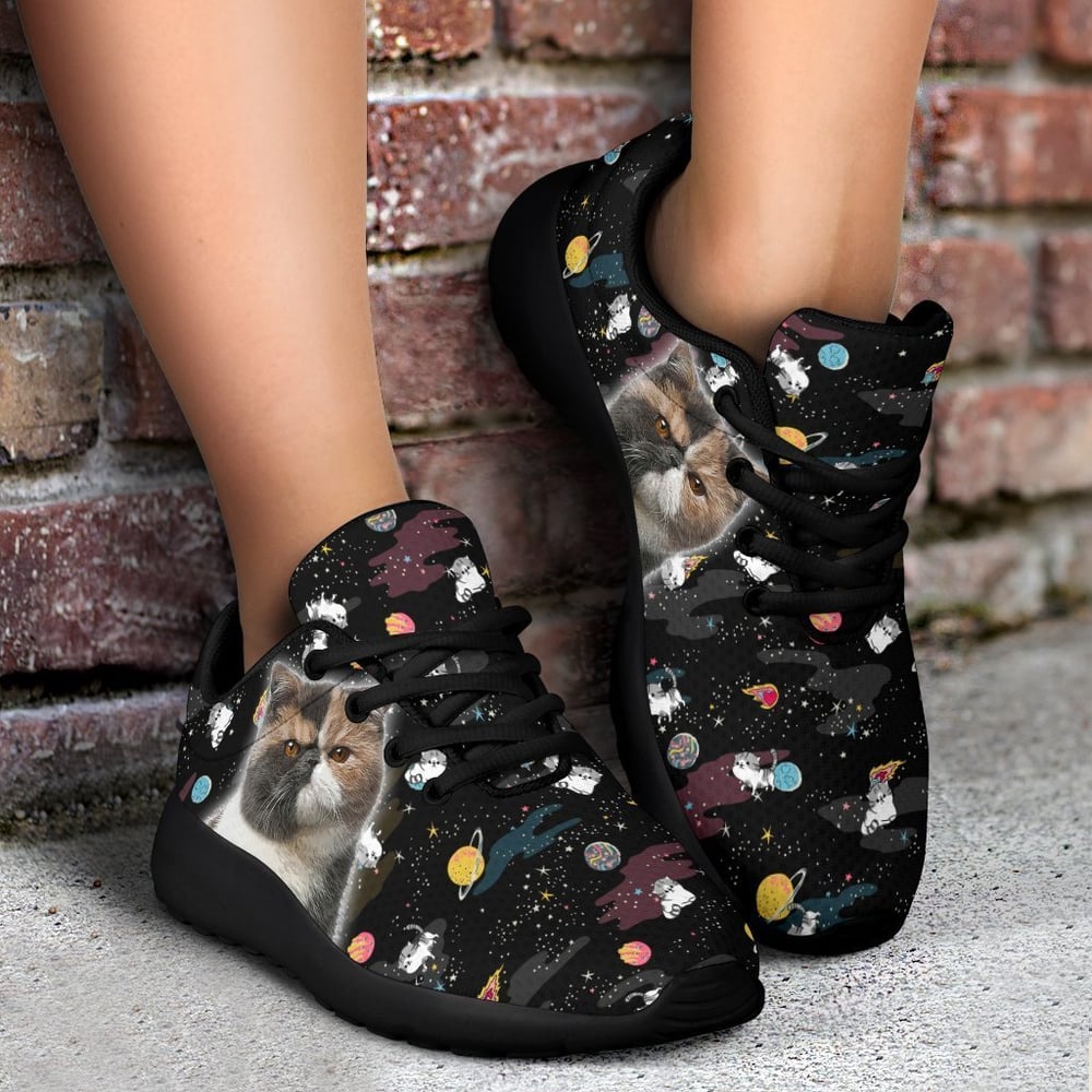 Exotic Cat Sneakers Sporty Shoes For Cat Lover