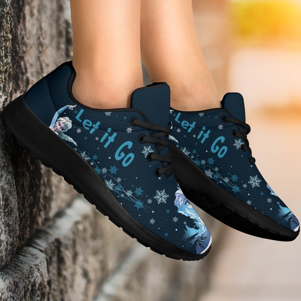 Frozen Let It Go Sneakers Sporty Elsa Custom Idea