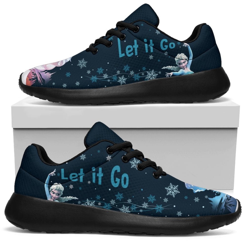 Frozen Let It Go Sneakers Sporty Elsa Custom Idea