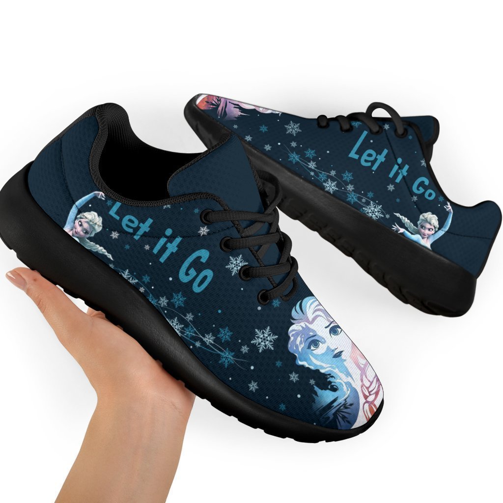 Frozen Let It Go Sneakers Sporty Elsa Custom Idea