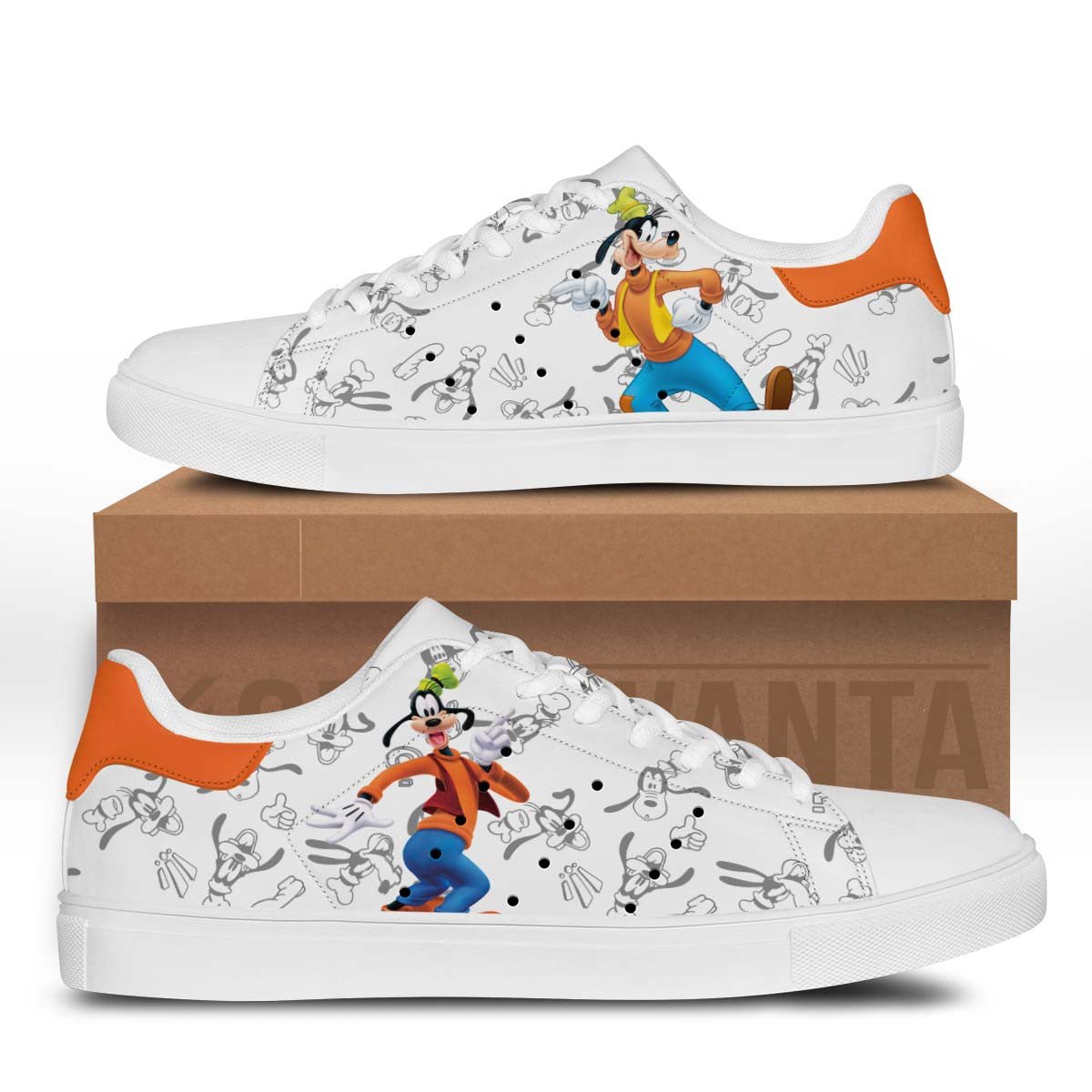 Goofy Stan Shoes Custom Micky Mouse Clubhouse Cartoon Cartoon Shoes