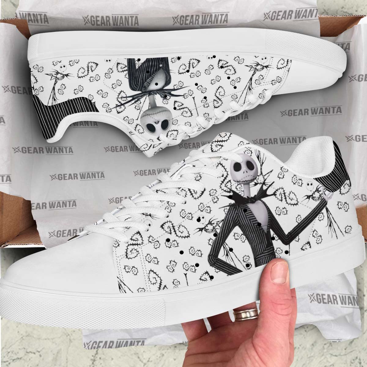 Jack Skellington Shoes Custom The Nightmare Before Christmas Cartoon Shoes