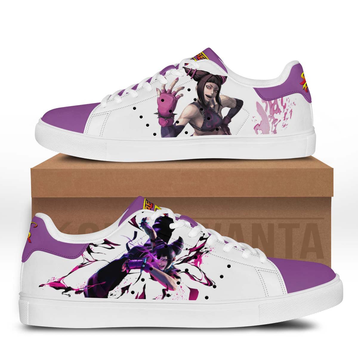 Juri Stan Shoes Custom Street Fighter Game Shoes