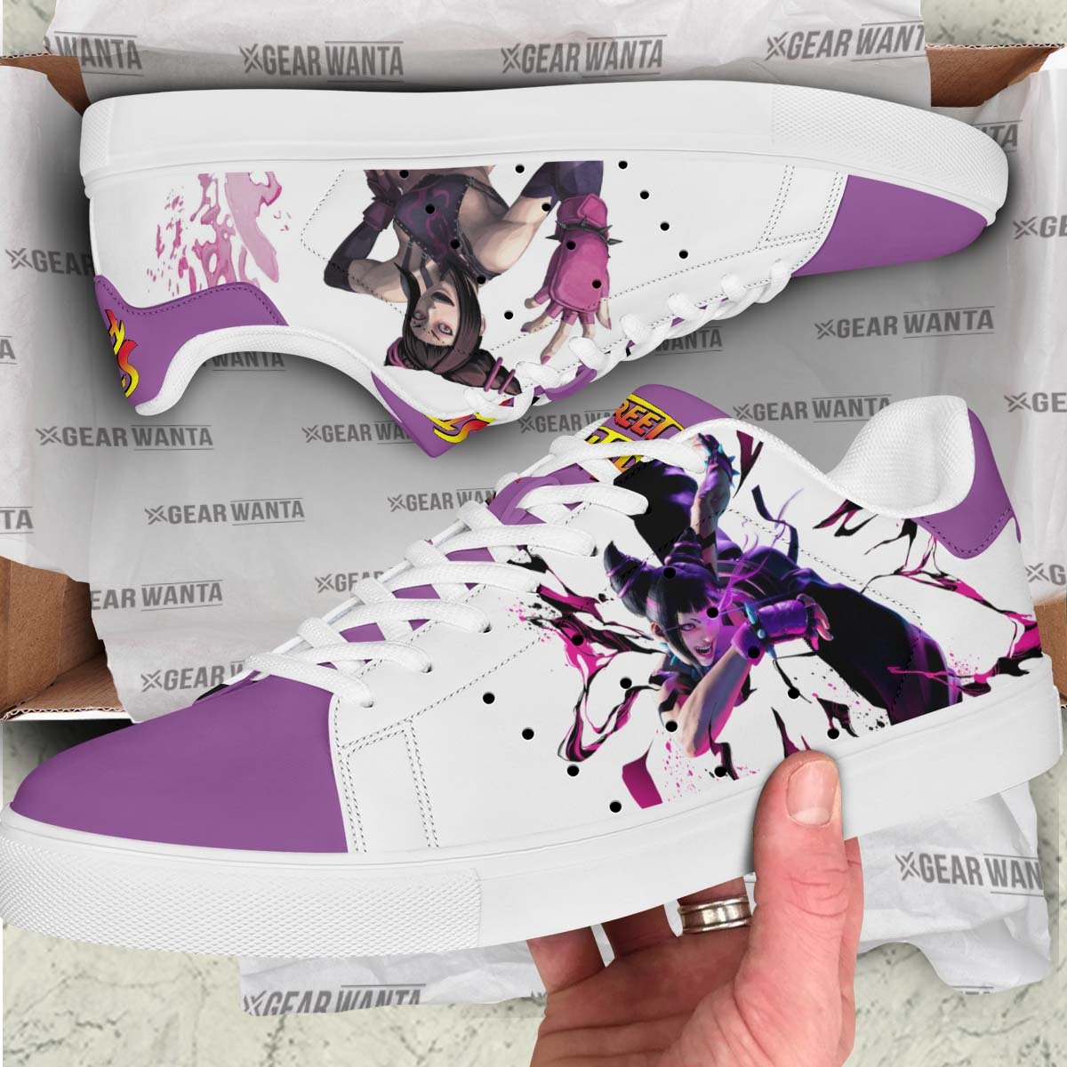 Juri Stan Shoes Custom Street Fighter Game Shoes