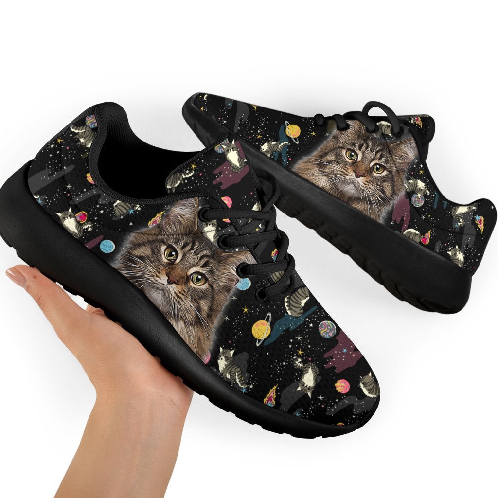 Maine Coon Cat Sneakers Sporty Shoes For Cat Lover