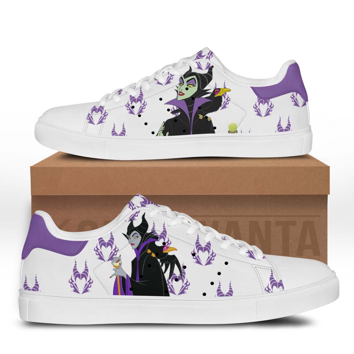 Maleficant Stan Shoes Custom Maleficant Cartoon Shoes