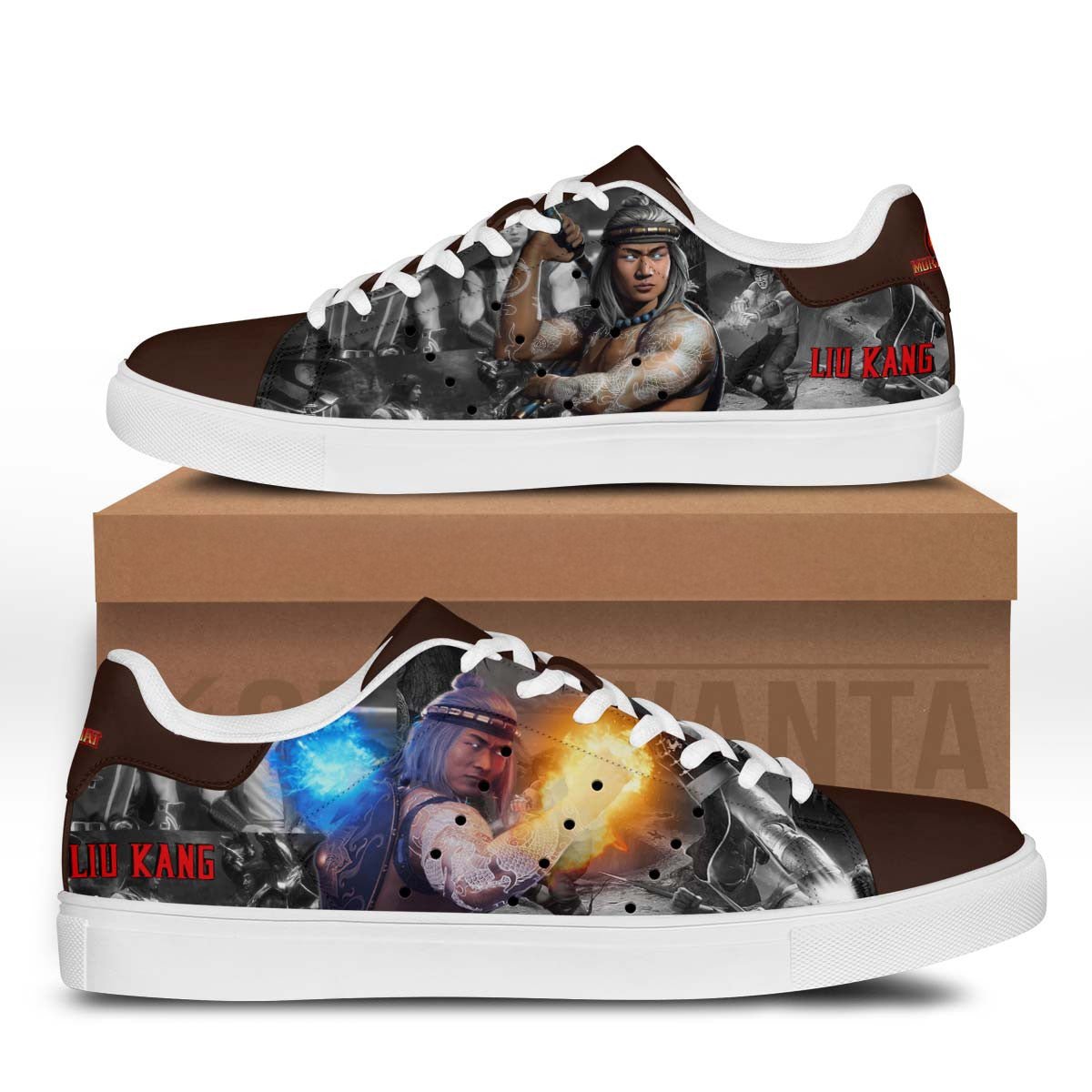 Mortal Kombat Liu Kang Stan Shoes Custom