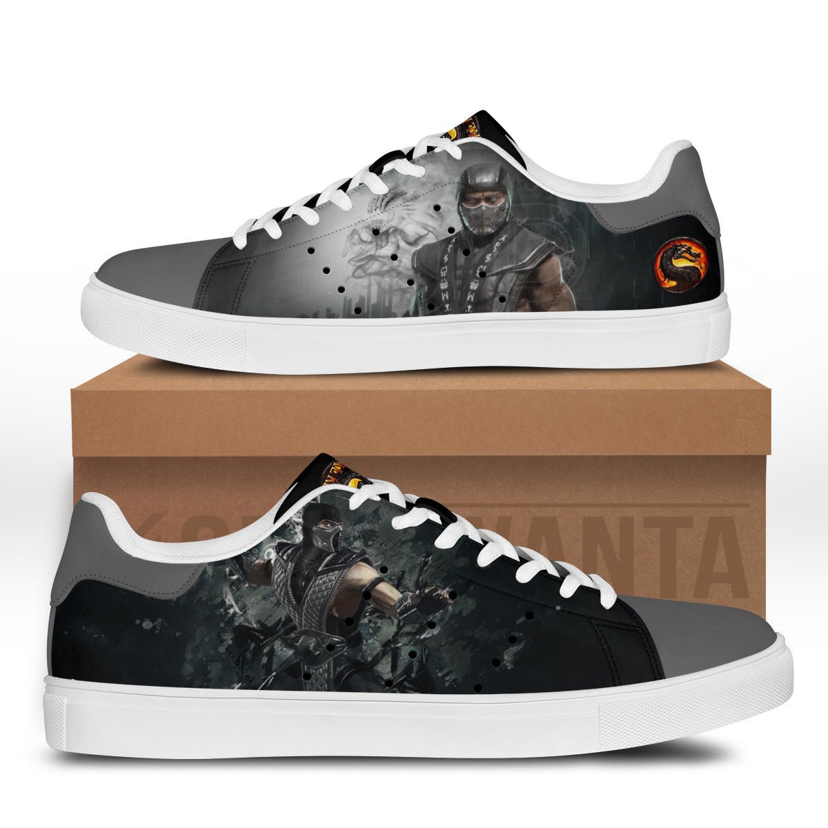 Mortal Kombat Smoke Stan Shoes Custom