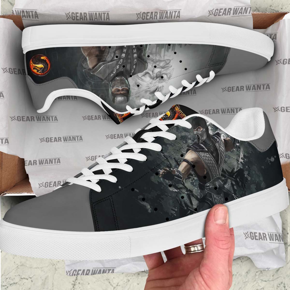 Mortal Kombat Smoke Stan Shoes Custom