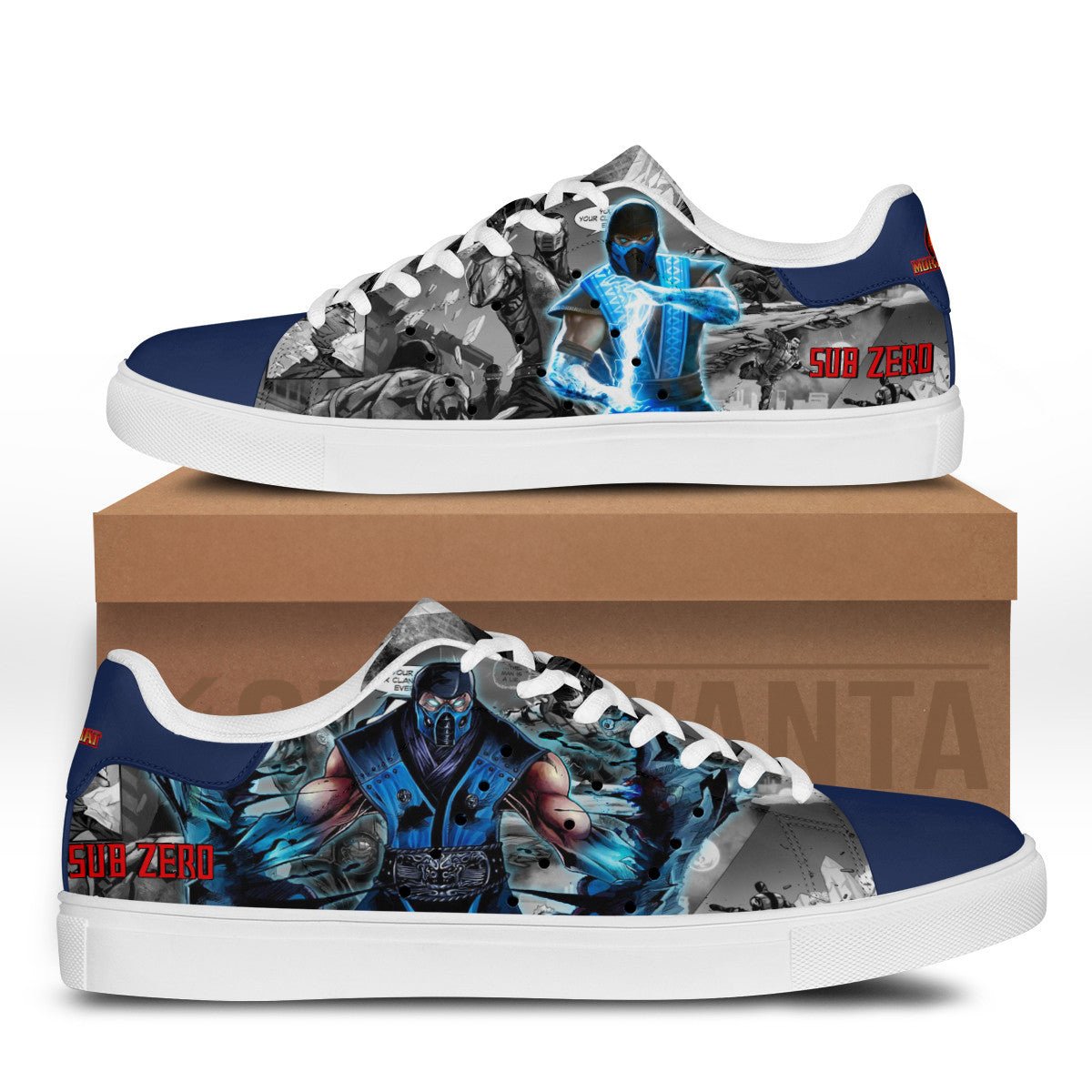 Mortal Kombat Sub-zero Stan Shoes Custom