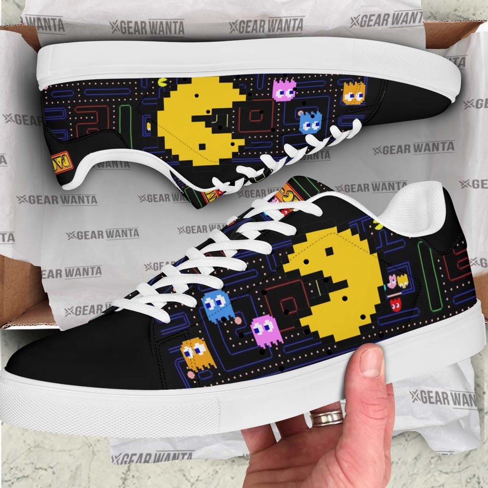 Pacman Stan Shoes Custom Pacman Game Shoes