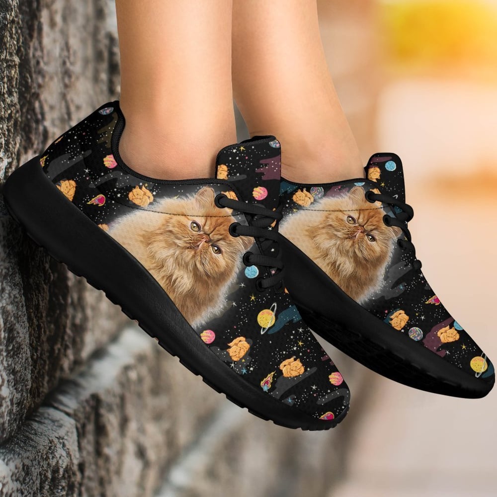 Persian Cat Sneakers Sporty Shoes For Cat Lover