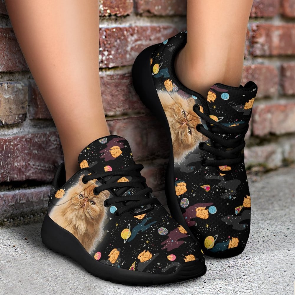 Persian Cat Sneakers Sporty Shoes For Cat Lover