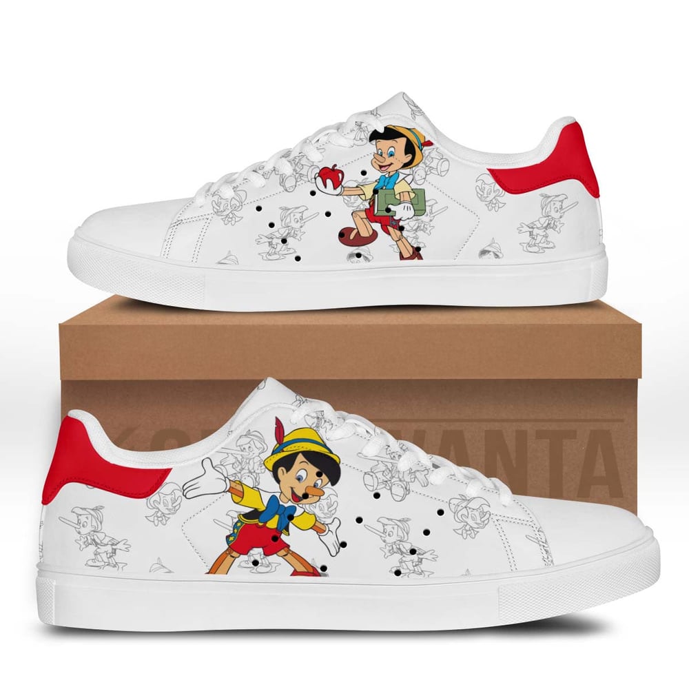 Pinocchio Stan Shoes Custom Pinocchio Cartoon Shoes