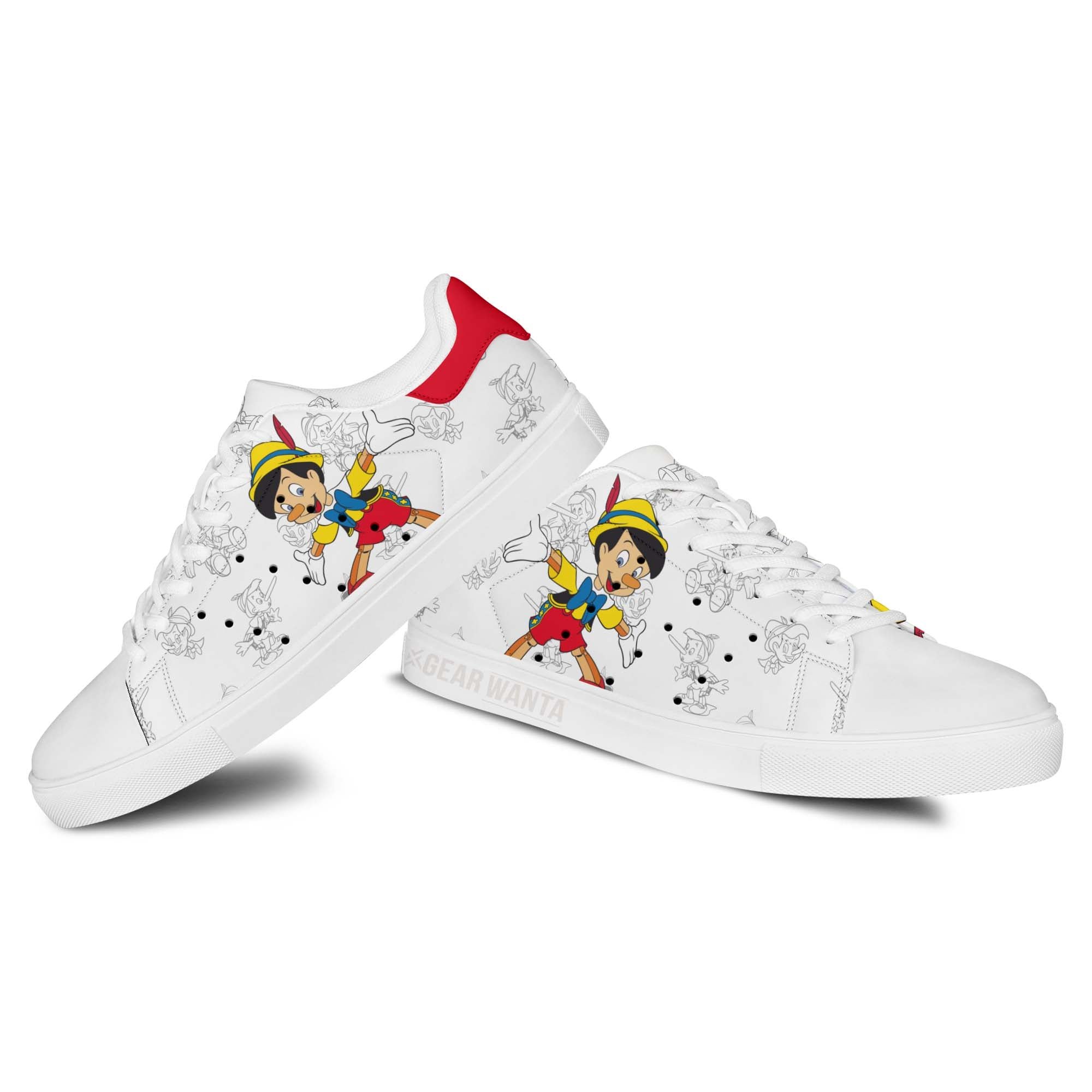 Pinocchio Stan Shoes Custom Pinocchio Cartoon Shoes