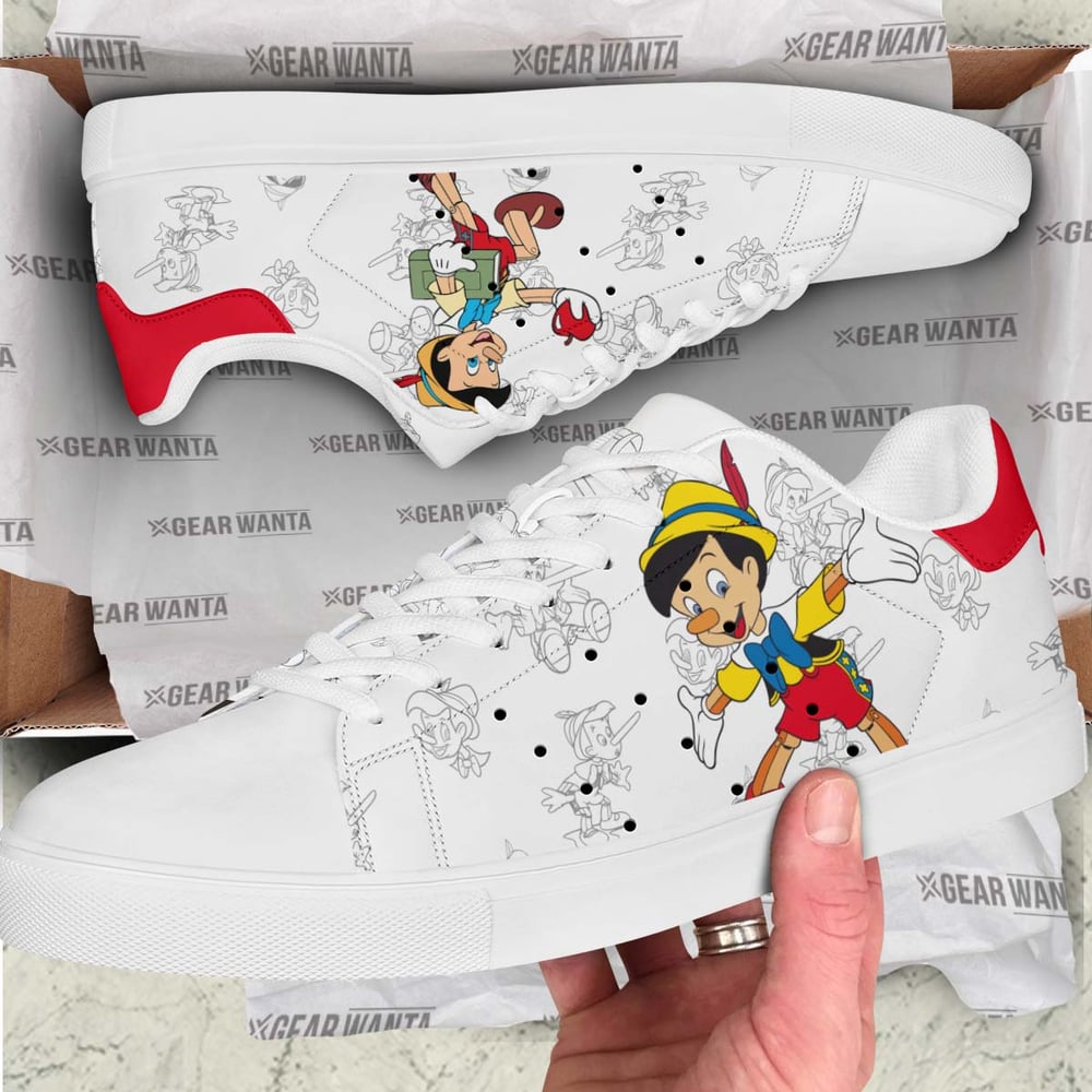 Pinocchio Stan Shoes Custom Pinocchio Cartoon Shoes