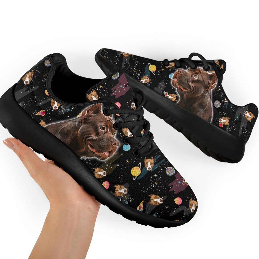 Pit Bull Sneakers Sporty Shoes Funny For Bully Dog Lover