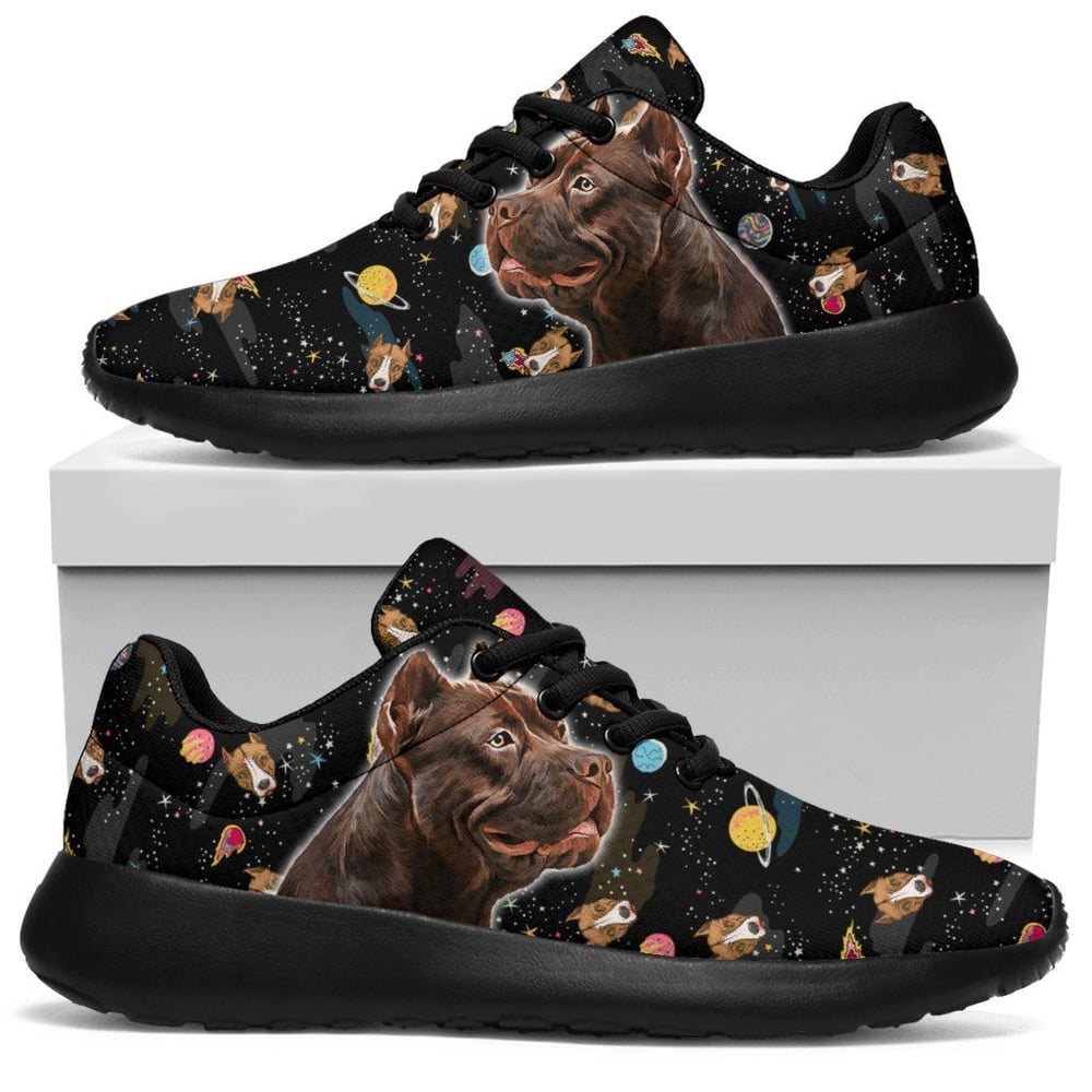 Pit Bull Sneakers Sporty Shoes Funny For Bully Dog Lover