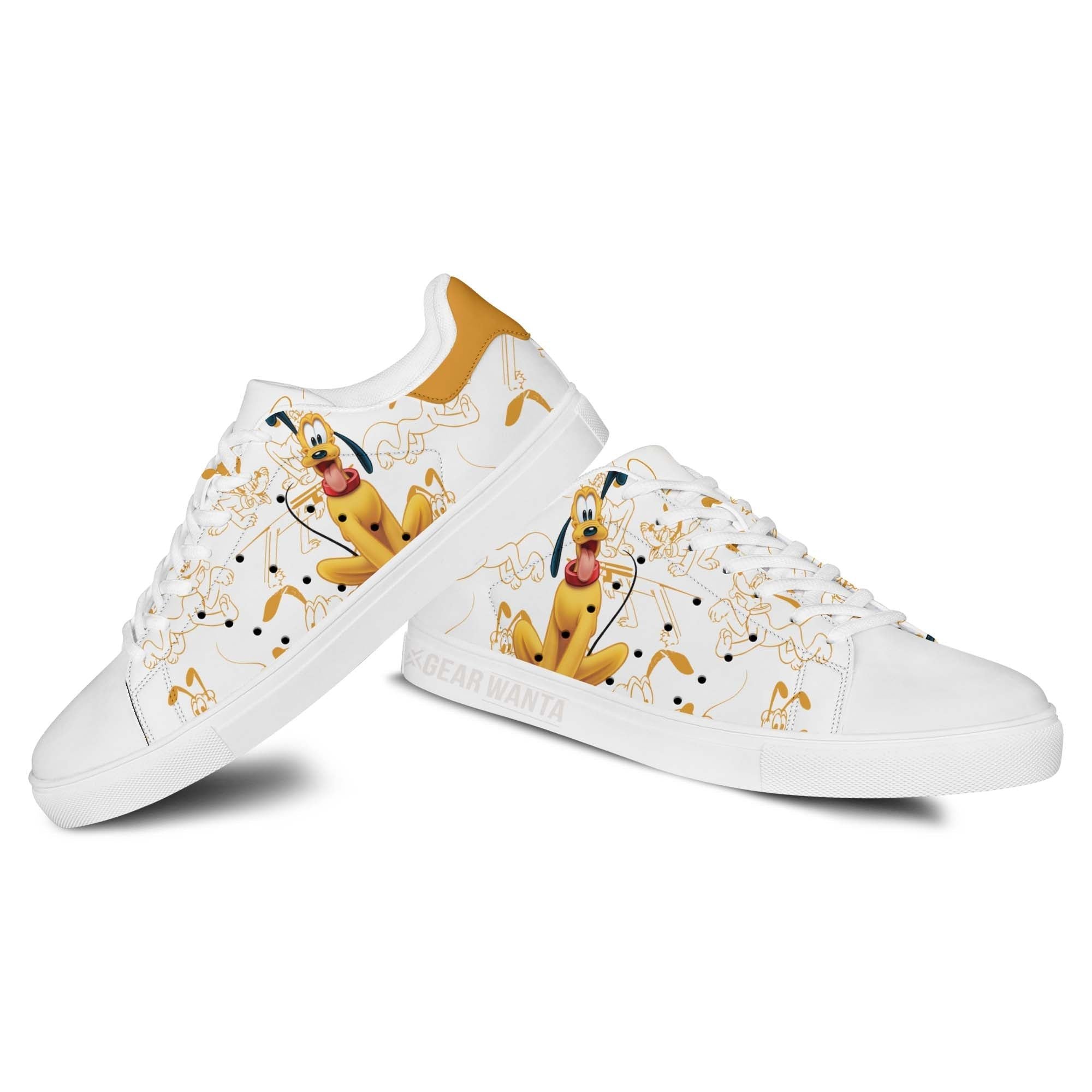 Pluto Stan Shoes Custom Mickey Mouse Clubhouse Cartoon Shoes